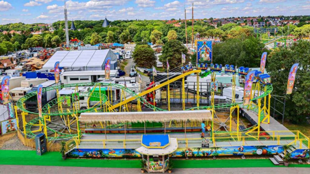 Fahrgeschäft Cocobeach von oben